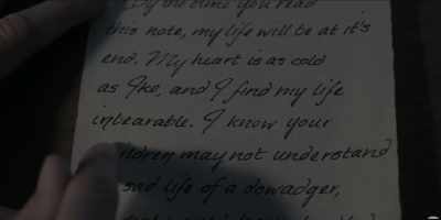 She said she found her life inbearable,
with an I. - A Series of Unfortunate Events