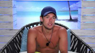 She sees Scott and Tina
talking today - Love Island
