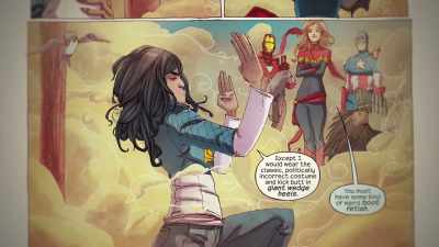 She sees the strength
of Captain Marvel - MPower