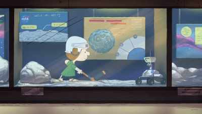 She shoots. She scores! - Snoopy in Space