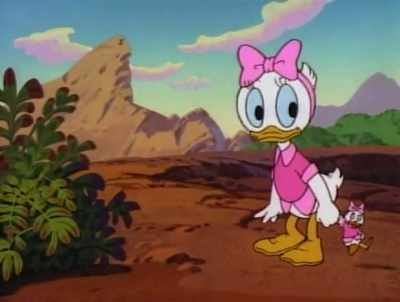 She should be at home,
with her pink bows, - DuckTales