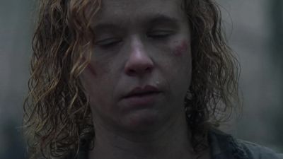 She should be the one sitting
here holding him, not me. - The Walking Dead