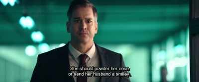 She should powder her nose
or send her husband a smiley. - Hot Dog