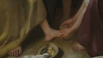 She is sitting in the centre with
this little half-moon on her head - Vermeer: The Greatest Exhibition