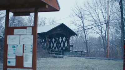 She was standing on this bridge - The Christmas Venue