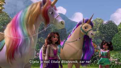 She stayed up all night
reading the Sparklebook, didn't she? - Unicorn Academy