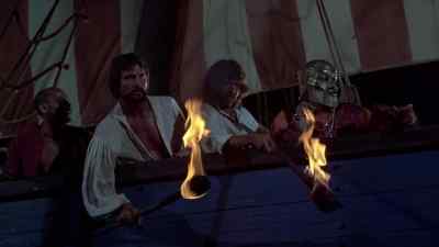 She sunk straight to the bottom. - The Golden Voyage of Sinbad