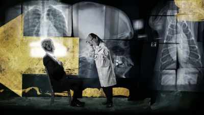 'She told me that my mitral
valve in my left ventricle - The Life and Deaths of Christopher Lee