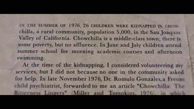 She told us right up front - Chowchilla