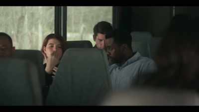 She took over
the videographer gig - The Girls on the Bus