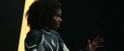 She tore a hole
in space-time. - The Marvels