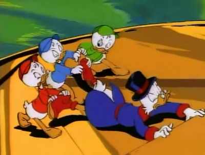 She tried to kidnap me,
so I ensnared her - DuckTales