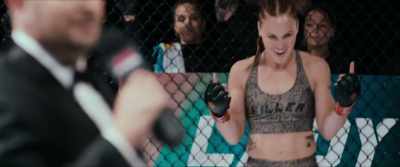 She is undefeated as a professional.
18 bouts, 18 victories. - Bruised