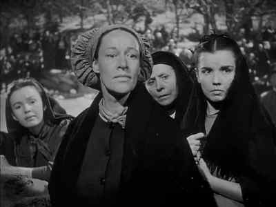 She uses her nose like a pig. - The Song of Bernadette