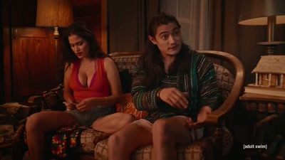 She was visited
by aliens in 1956. - Adult Swim Yule Log