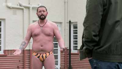 She wanted to make sure I was
wearing the new trunks - The Scotts