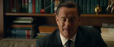 She wants to know why Mr Banks has been given a mustacheOh I asked for thatYes they told her that but she wants to know whyBecause I asked for it - Saving Mr  Banks