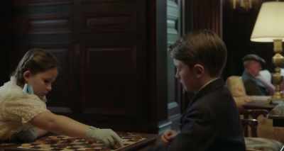 She was with a small boy,
unmistakeably her brother. - Rebel in the Rye