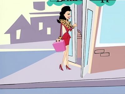 She was working In a bridal shop - The Nanny