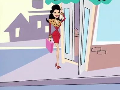 She was working In a bridal shop - The Nanny