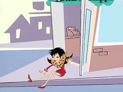 She was working In a bridal shop - The Nanny