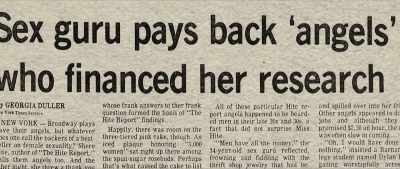She would borrow
money from anybody - The Disappearance of Shere Hite