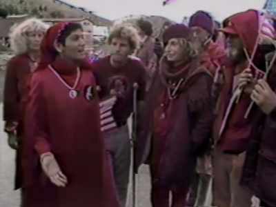 Sheela dropped by
to view the proceedings. - Wild Wild Country