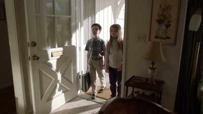 SHELDON:
Hello? - Young Sheldon