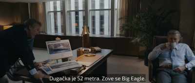 She's 172 ft. She's called the Big Eagle. - Halston