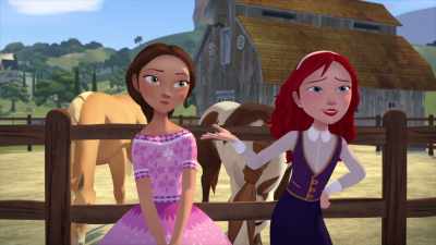 -She's a lady.
-But-- - Spirit: Riding Free