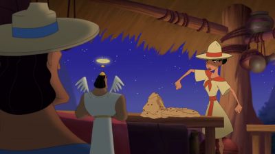 She's beating me in effigy - Kronk's New Groove
