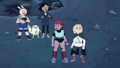 She's been doing
mouth high fives - Adventure Time: Fionna & Cake