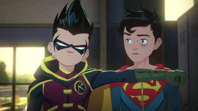 - She's compromised.
- Oh, my mom never compromises. - Batman and Superman: Battle of the Super Sons
