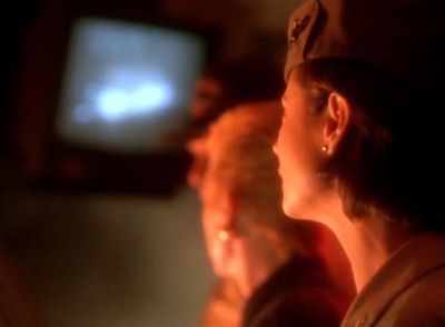 She's falling into the fire. - JAG