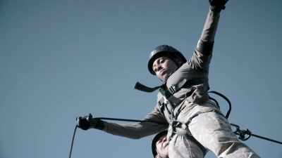 She's going to end up flat
on that rock. I can just see it. - Celebrity SAS: Who Dares Wins