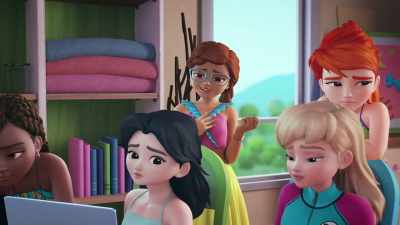 She's good now. On the inside.
Right? Guys? - LEGO Friends: Girls on a Mission