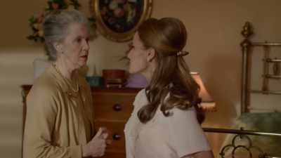 She's hysterical.
She's refusing to come out - Ms Fisher's Modern Murder Mysteries