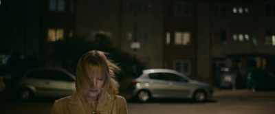 -She's in
Charles Lee Ray's apartment - The Girl with the Fork