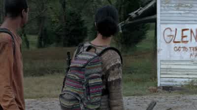 She's keeping to the tracks. - The Walking Dead