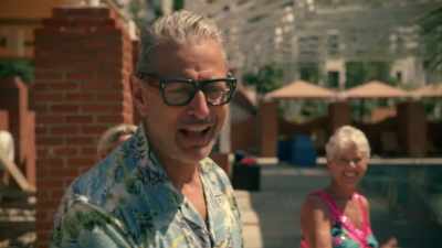 She's laughing at me or with me
I don't know - The World According to Jeff Goldblum