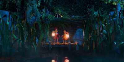 -She's left the island.
-[crowd clamoring] - Chicken Run: Dawn of the Nugget