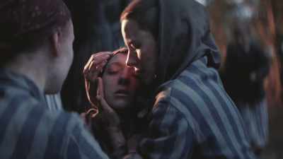 She's not asleep.
She's not asleep. - The Tattooist of Auschwitz