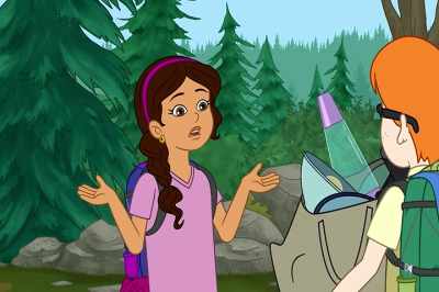 -She's right. There it is!
-And we're totally picking up speed! - The Magic School Bus Rides Again