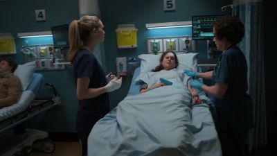 She's tachycardic
and hypotensive. - The Good Doctor