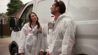 She's trying out for a
community theater production - Squeaky Clean Mysteries: Hazardous Duty