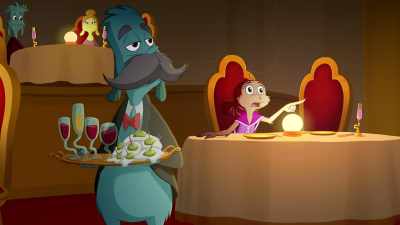 She's up there, the formerly
overprotective one with the beans? - Green Eggs and Ham