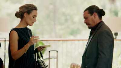 - She's writing a
letter, I think, - Almost Paradise