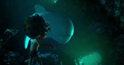 - Shh, stay quiet,
let's go already. - Dolphin Boy