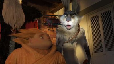 Shh You guys he's still awakeSandy knock him outHuhWith the Dreamsand you gumbies - Rise of the Guardians