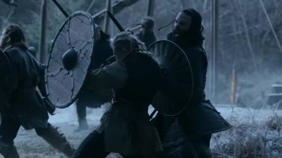 [shield-maiden yells] - Vikings
